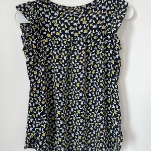 Loft navy blouse